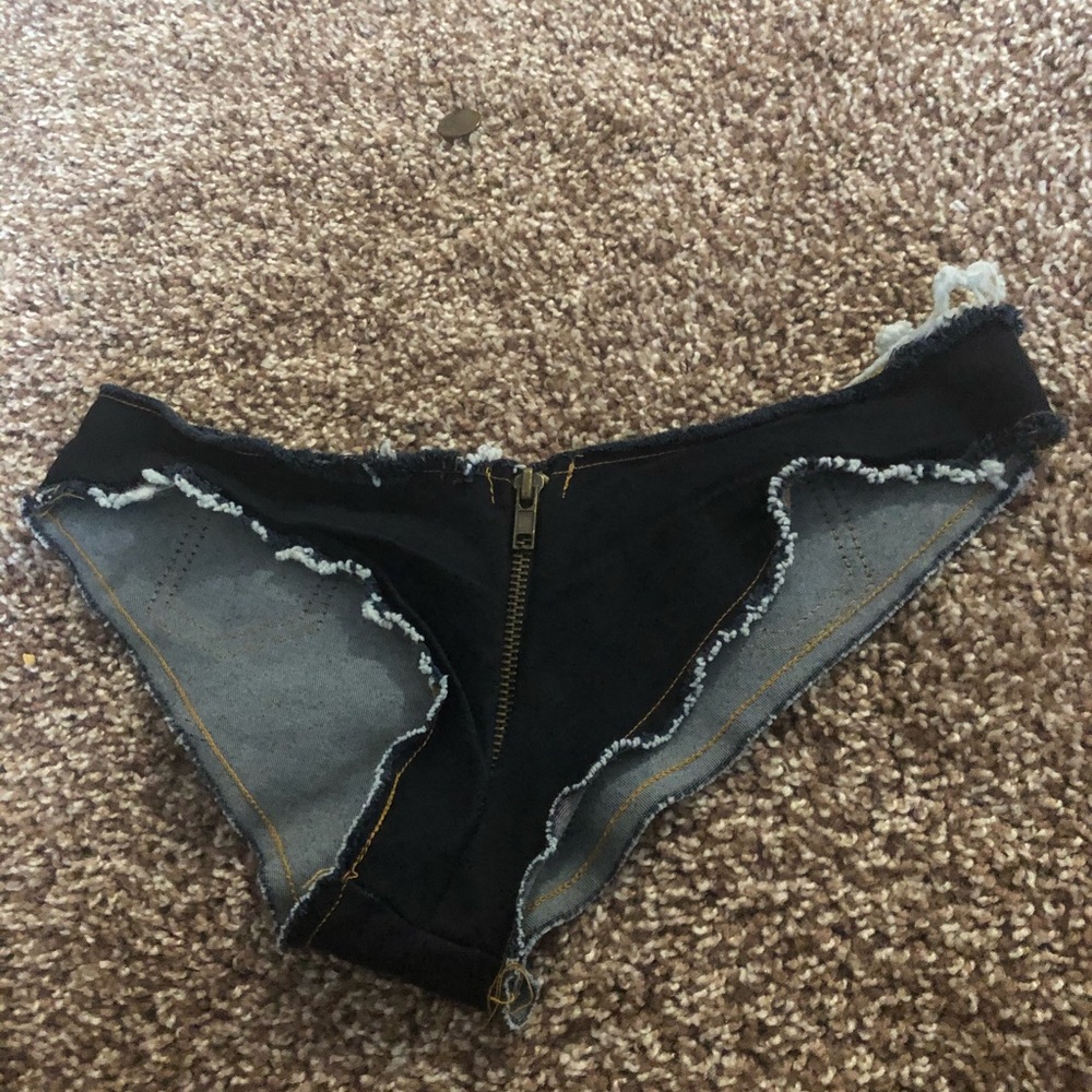 Exotic dance wear jean booty short